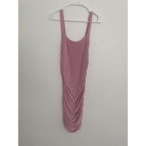 New Women's Popular 21 Pink Bodycon Formal Dress Small S Ruched Homecoming